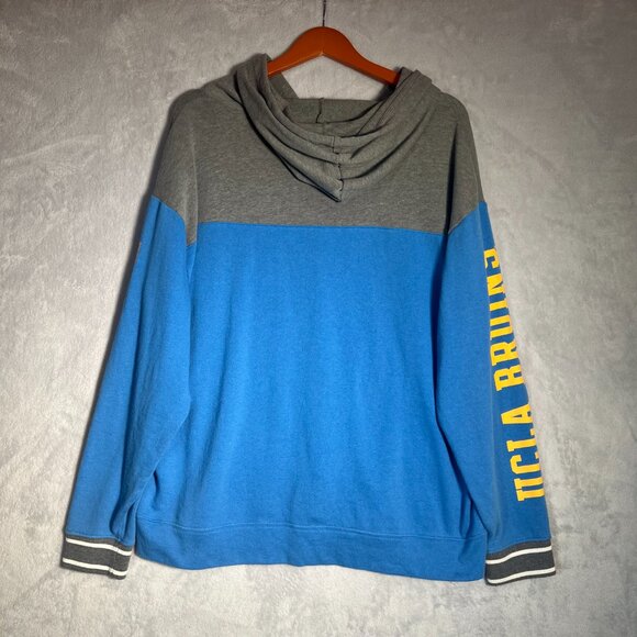 PINK Victoria's Secret Hoodie Womens L Blue Gray UCLA Bruins Pullover Sweatshirt - Picture 7 of 10